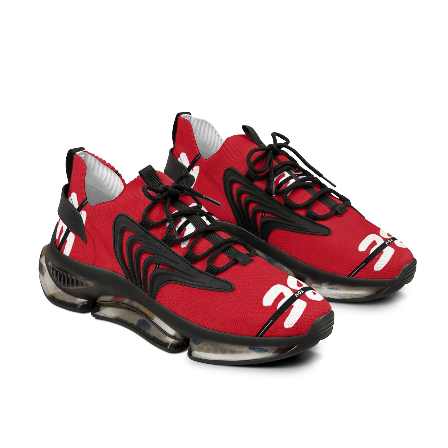 Red Men's Mesh Sneakers