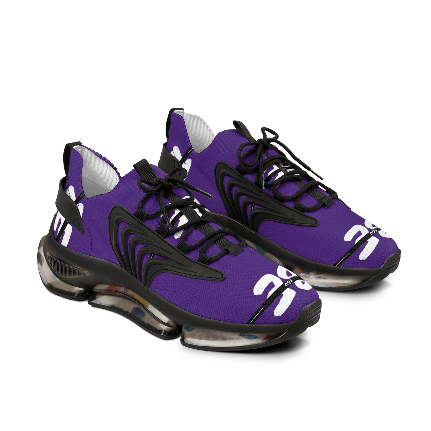 Purple Men's Mesh Sneakers