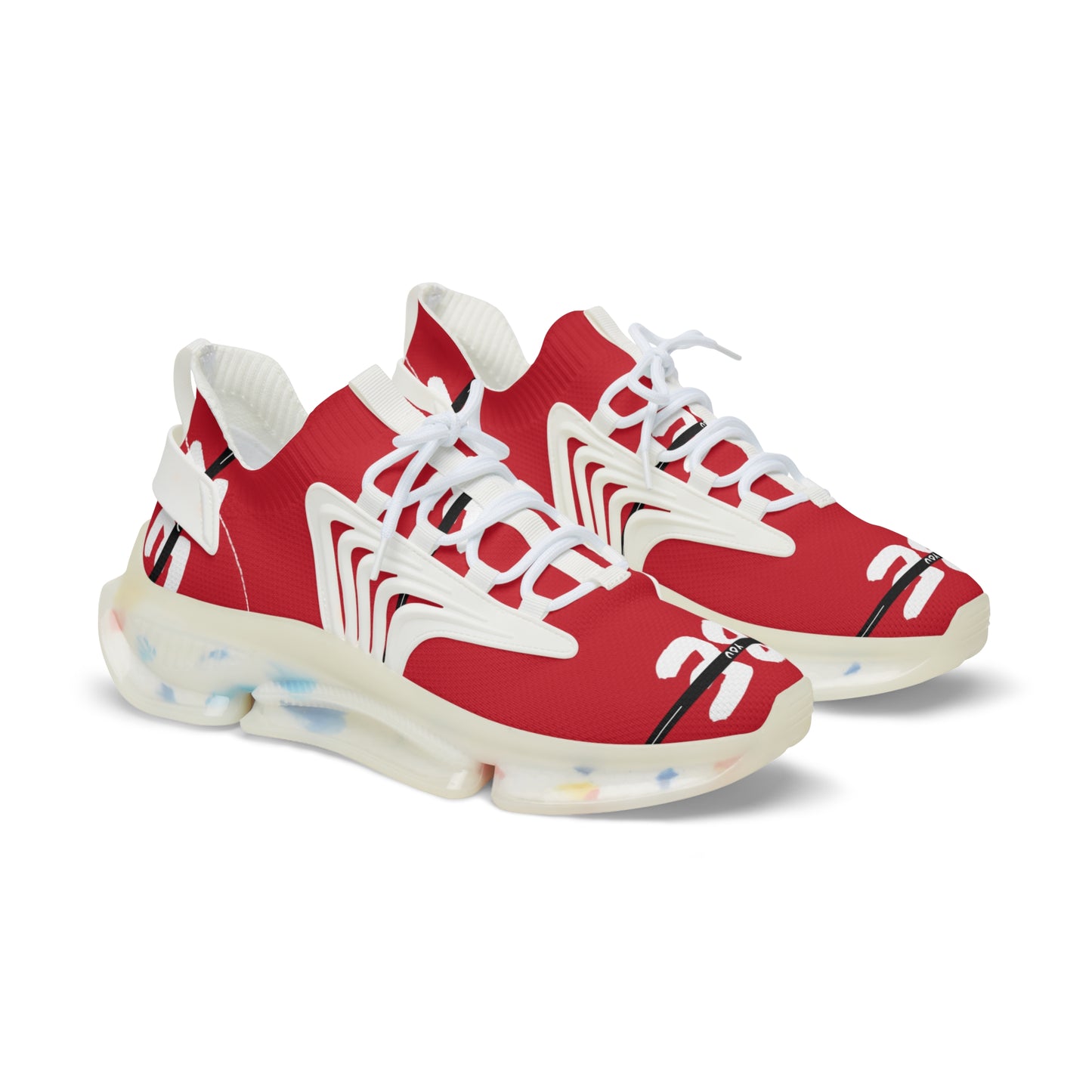 Red Men's Mesh Sneakers