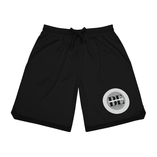 Basketball Rib Shorts (AOP) Black