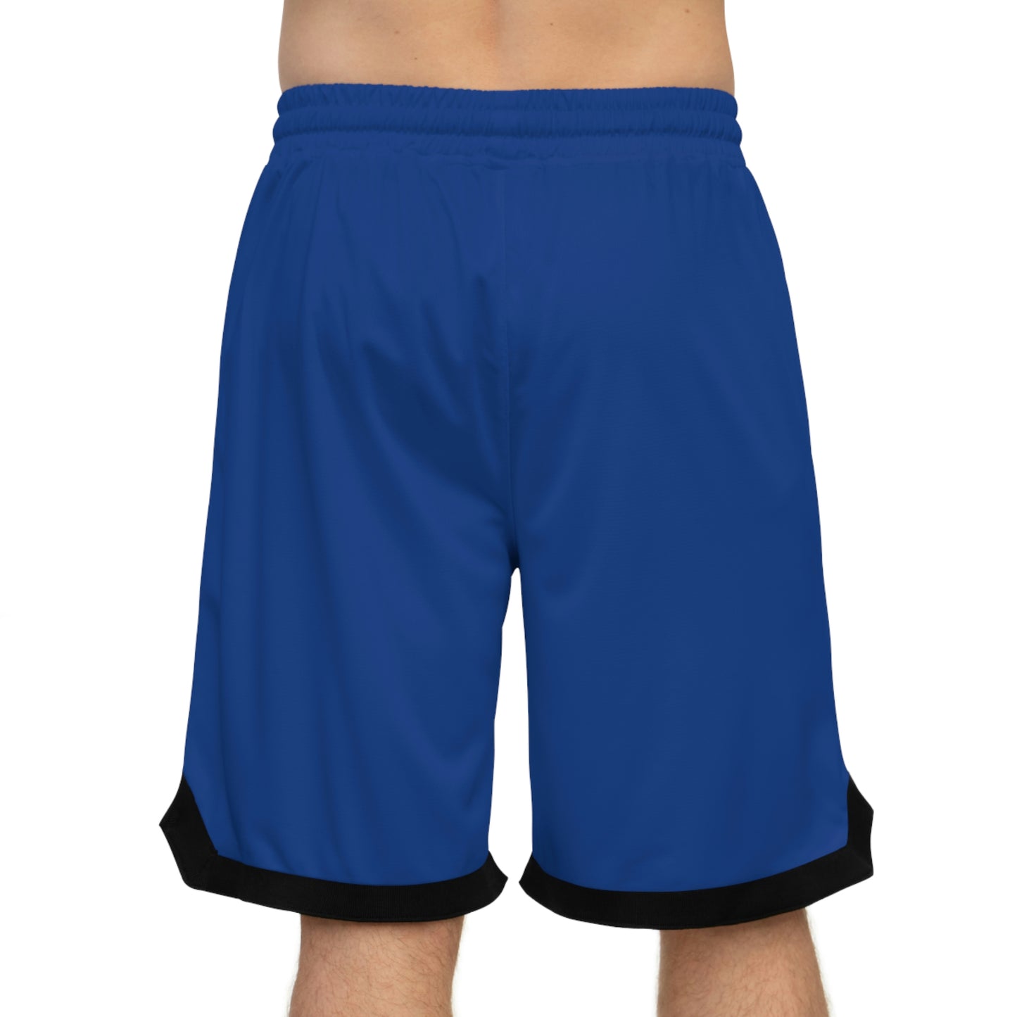 Basketball Rib Shorts (AOP) Bleu