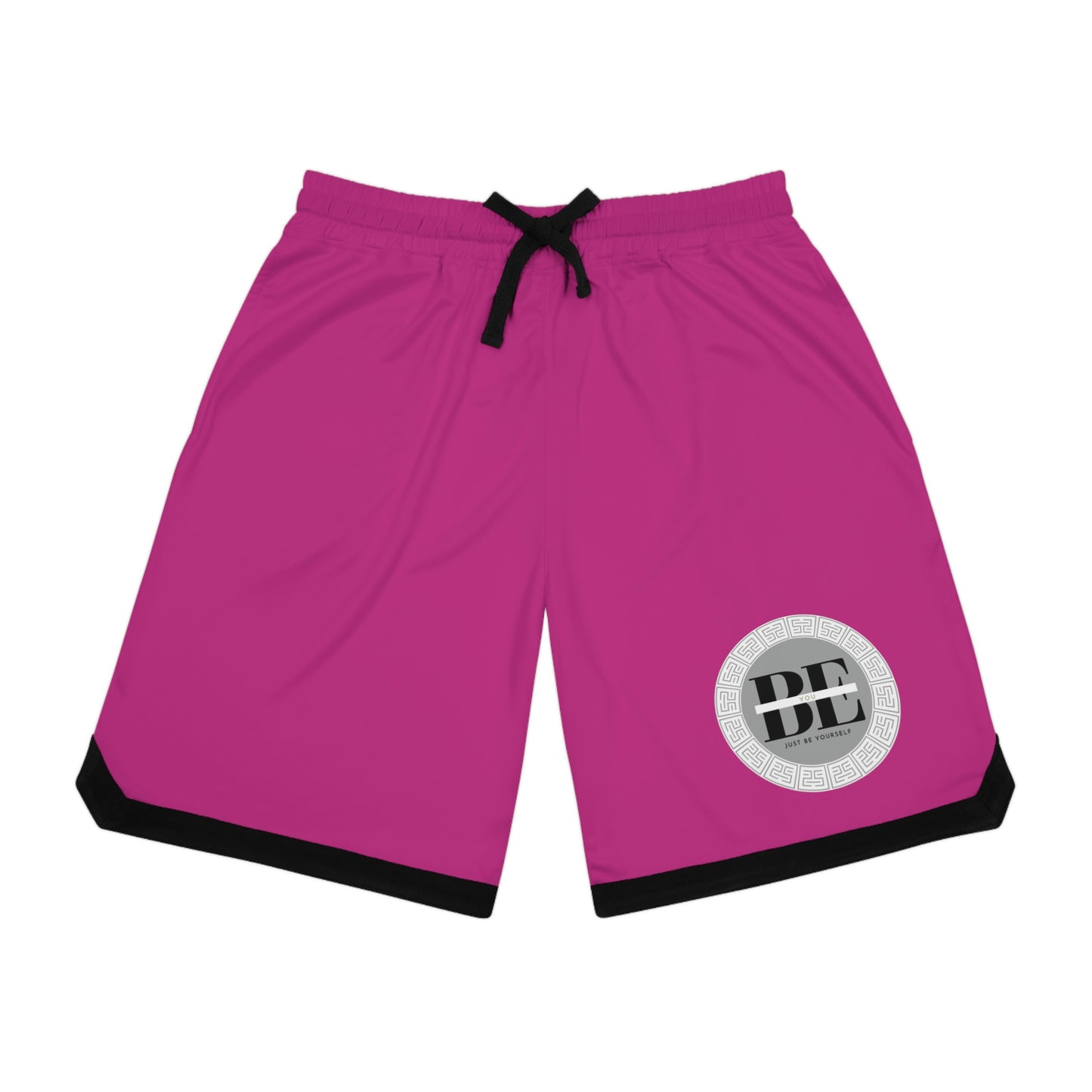 Basketball Rib Shorts (AOP) Pink