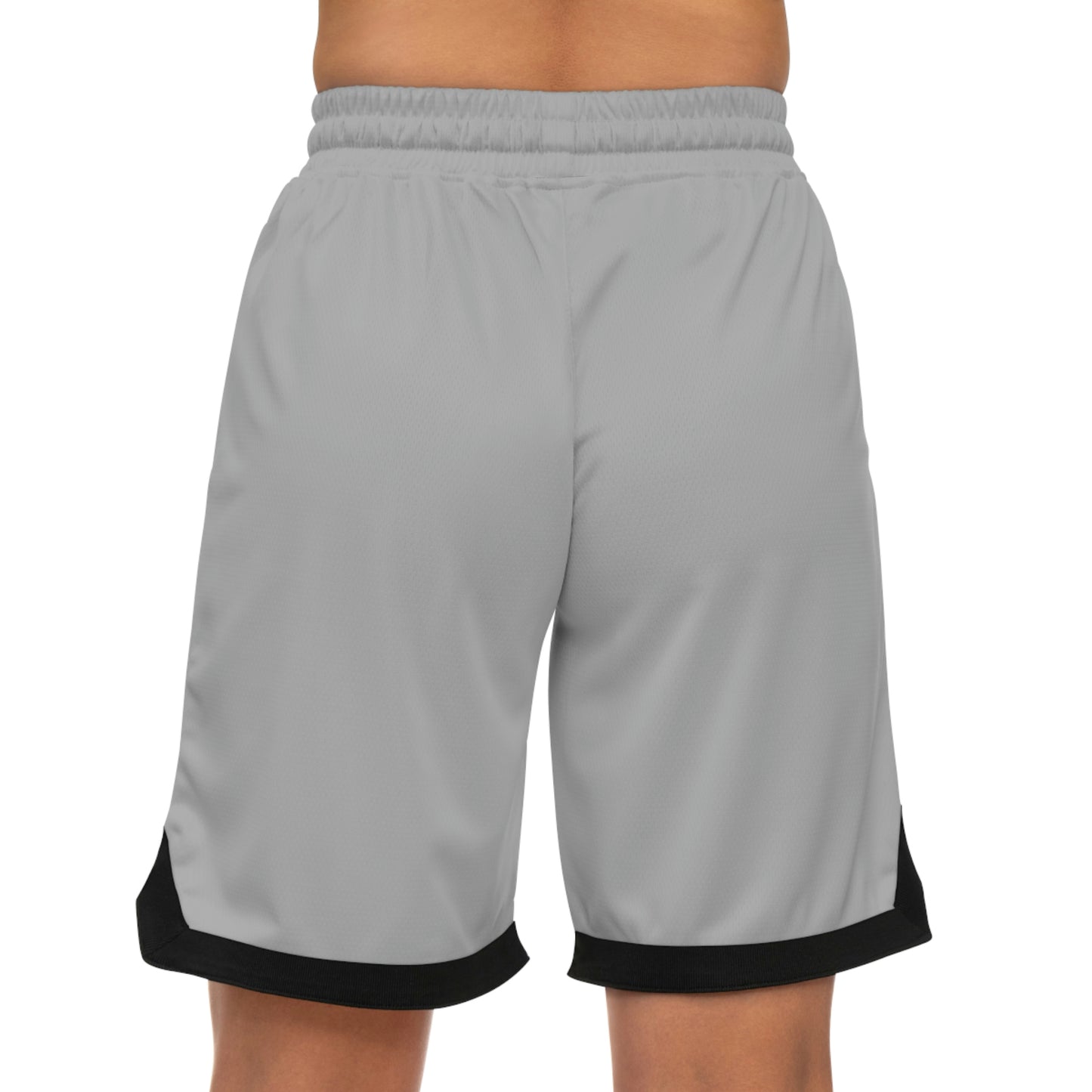 Basketball Rib Shorts (AOP) Light Grey