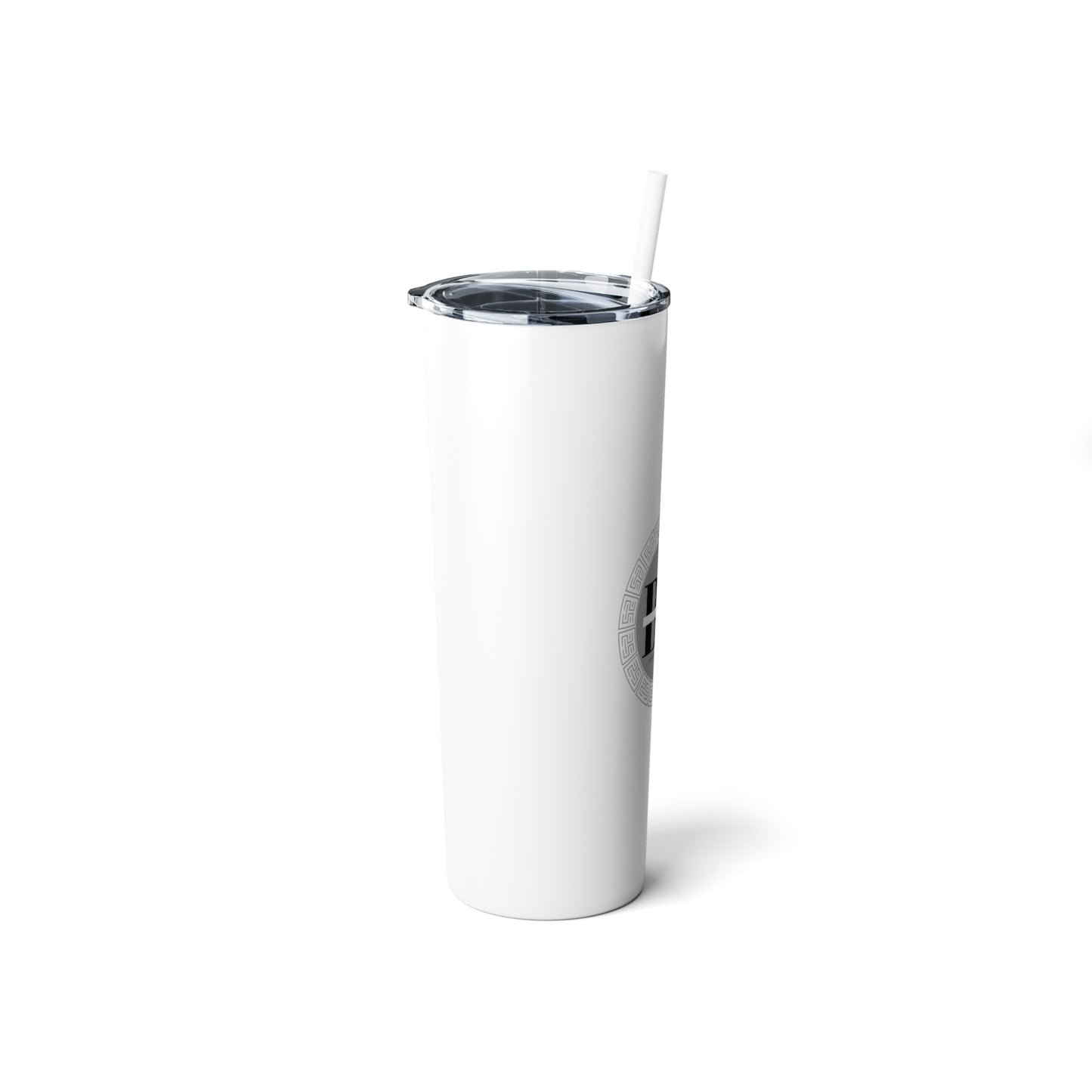 Skinny Steel Tumbler with Straw, 20oz