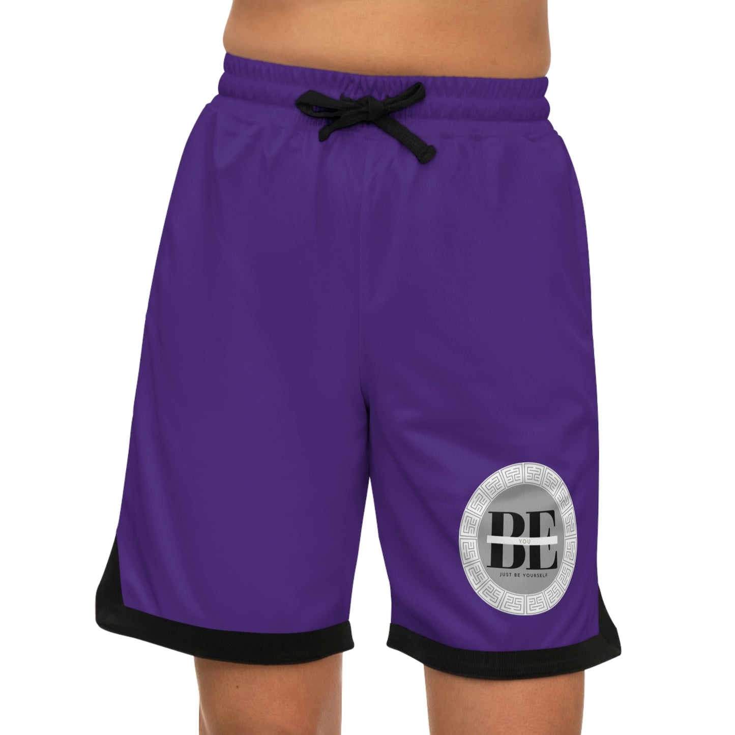 Basketball Rib Shorts (AOP) Purple