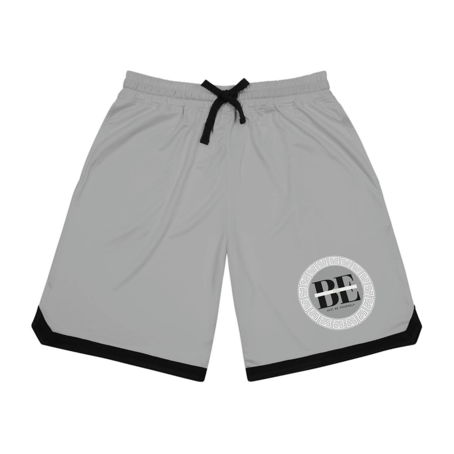 Basketball Rib Shorts (AOP) Light Grey