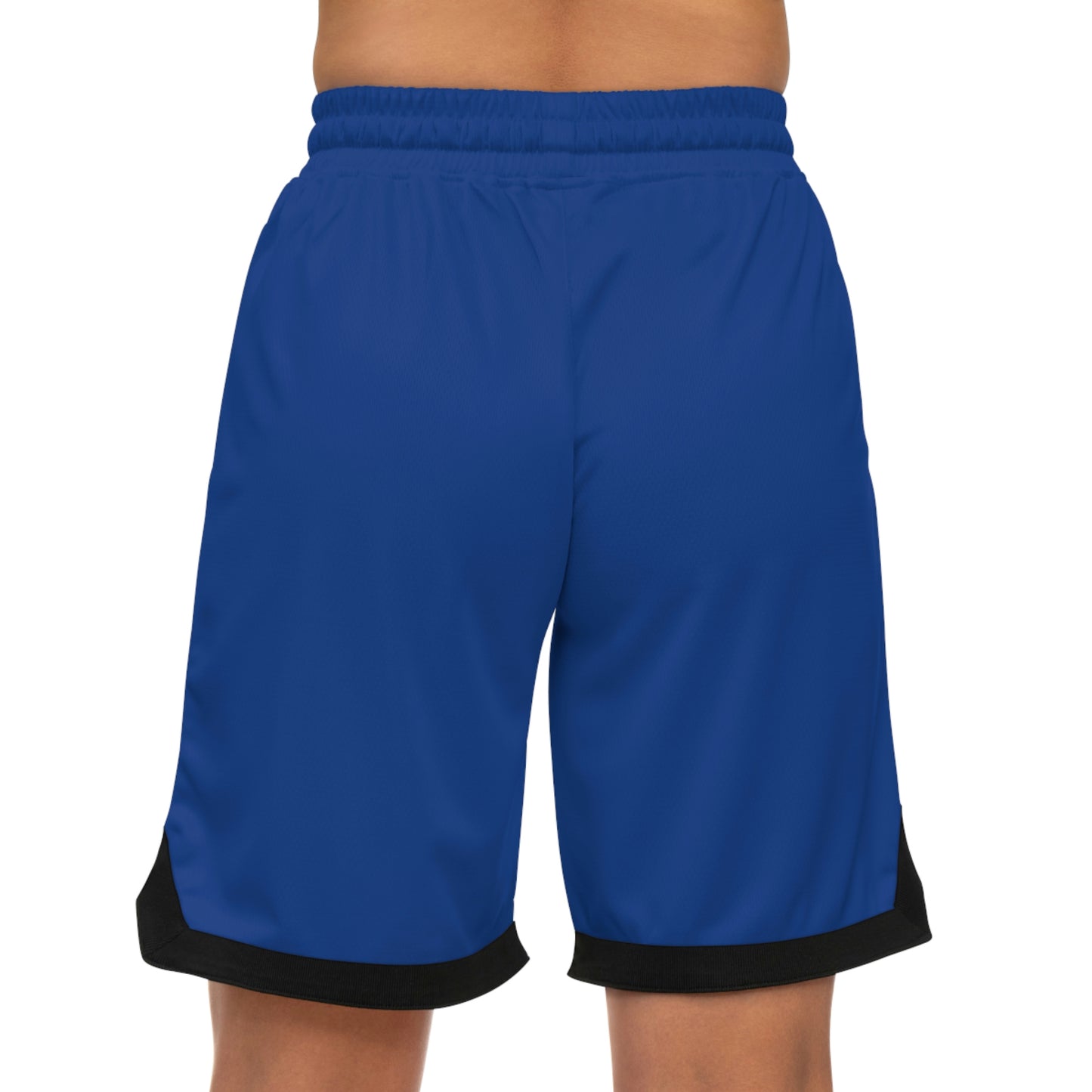 Basketball Rib Shorts (AOP) Bleu