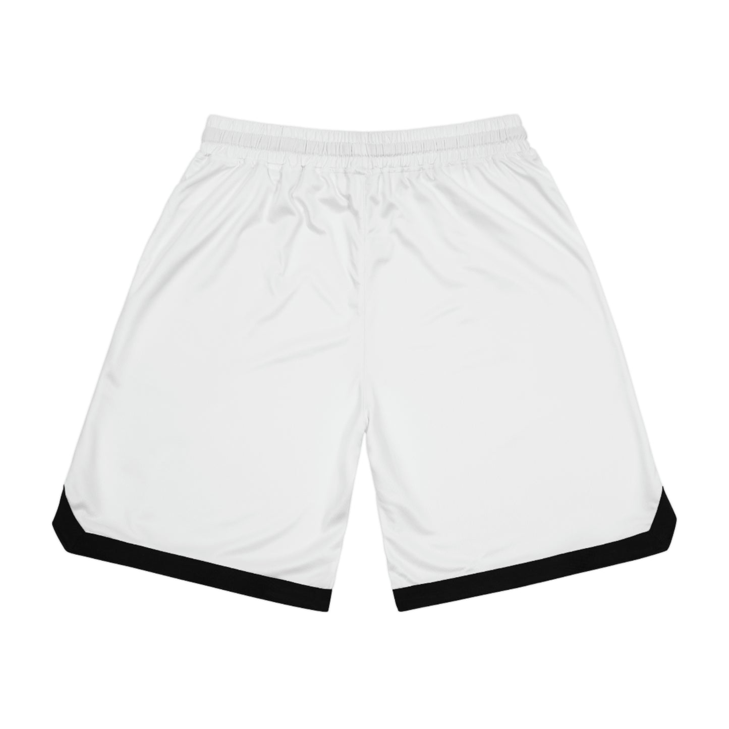 Basketball Rib Shorts (AOP) White