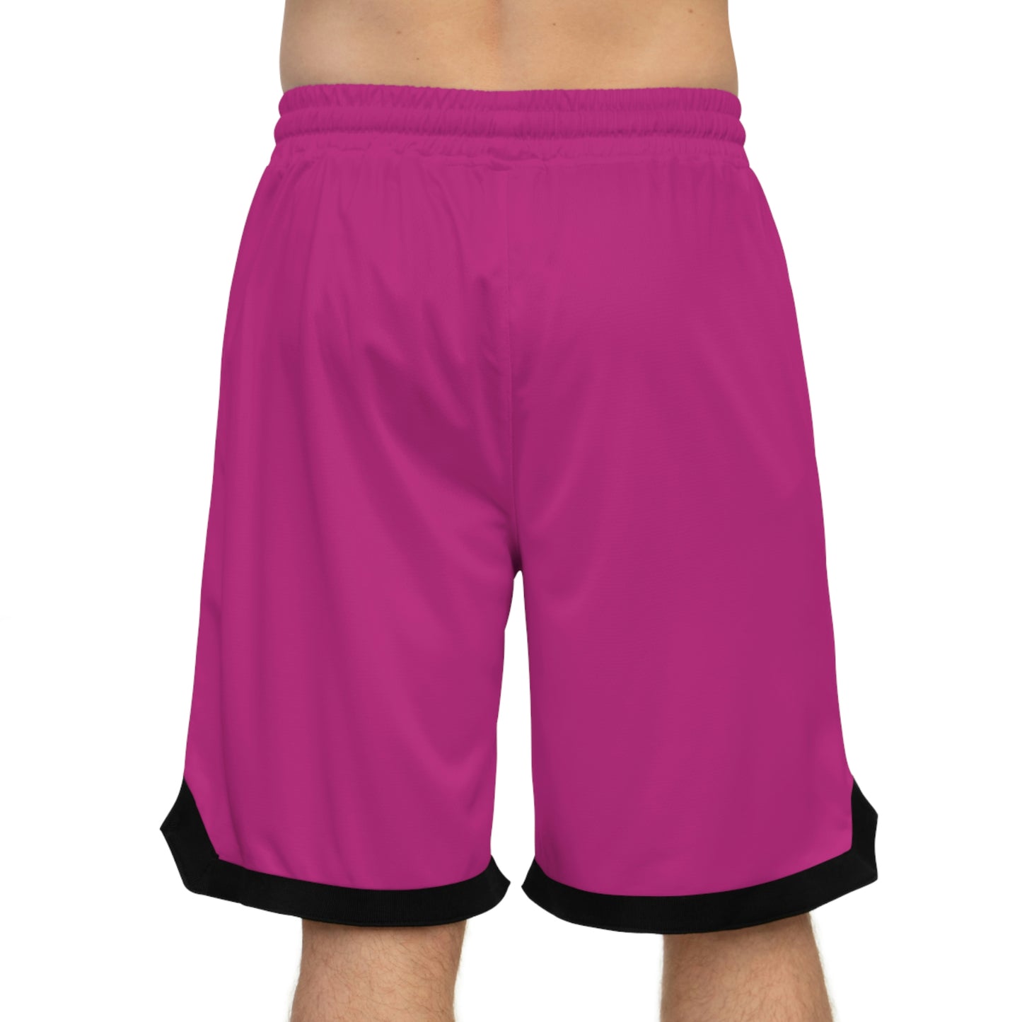 Basketball Rib Shorts (AOP) Pink