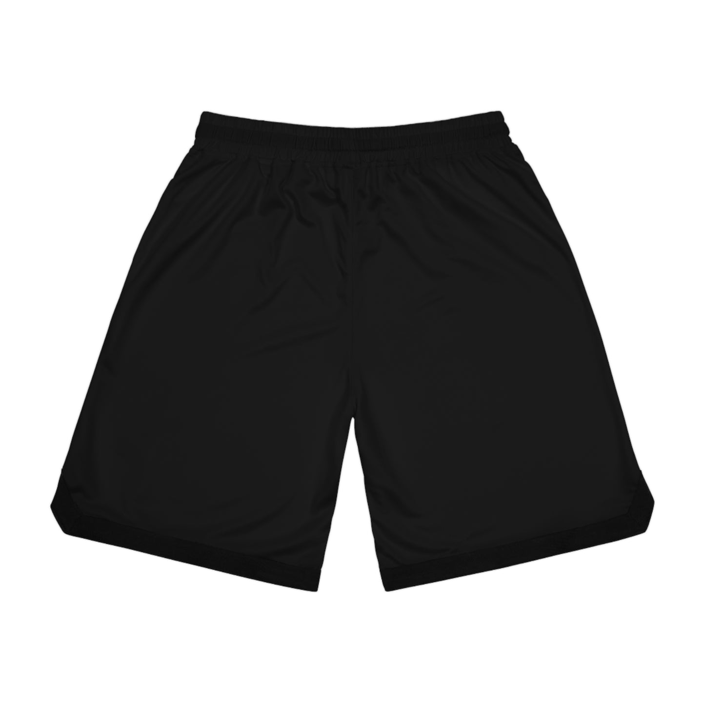 Basketball Rib Shorts (AOP) Black