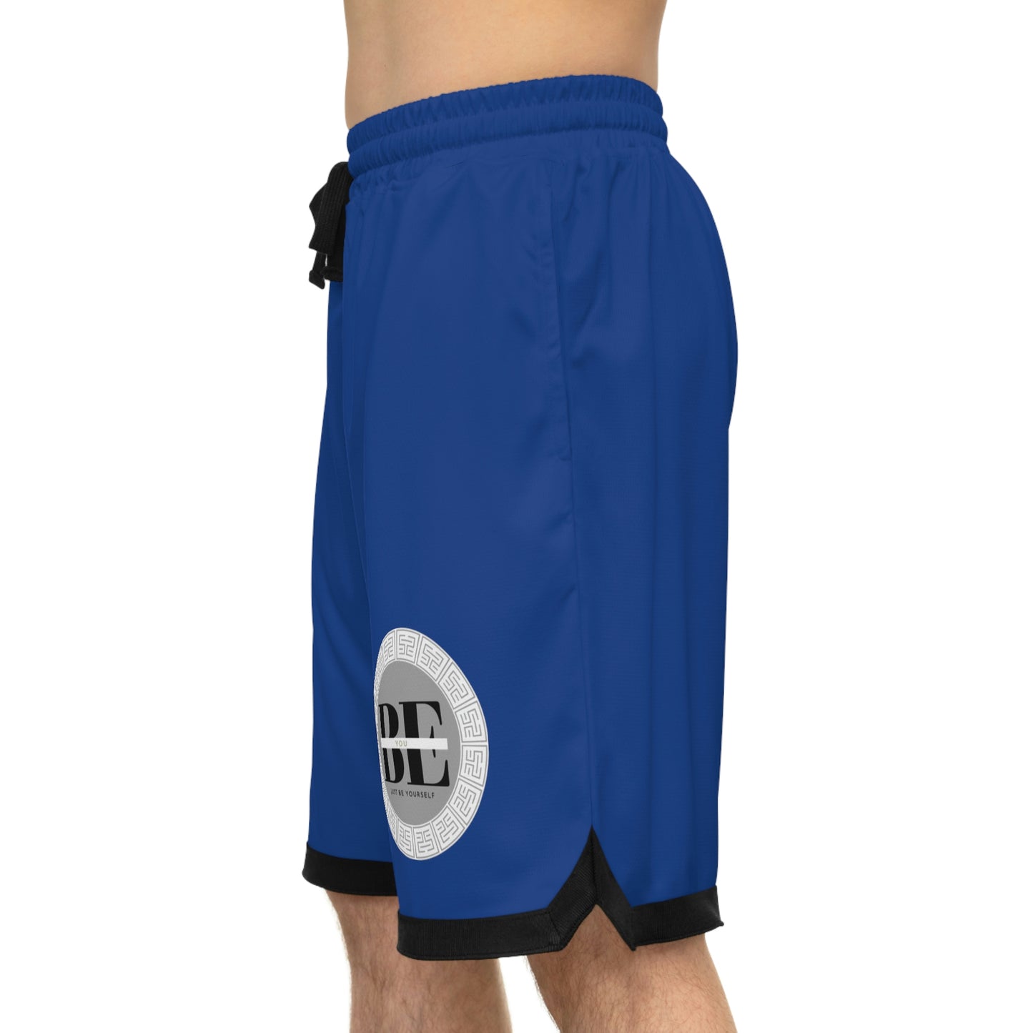 Basketball Rib Shorts (AOP) Bleu