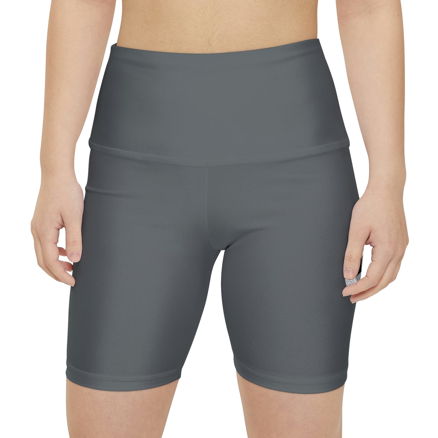 Women's Workout Shorts (AOP) (Dark Grey)