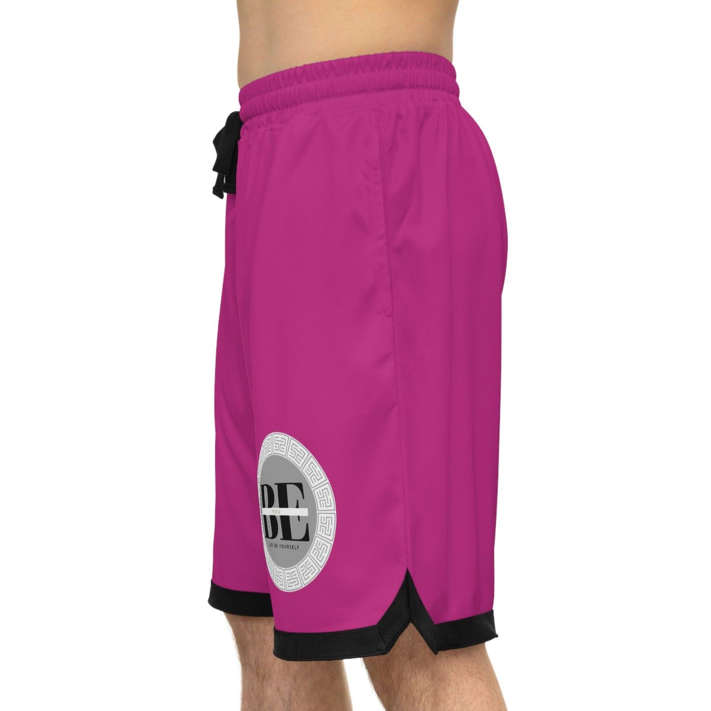 Basketball Rib Shorts (AOP) Pink