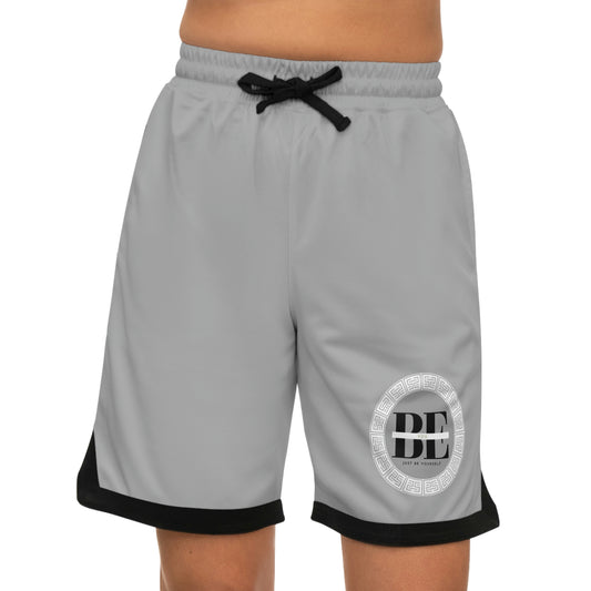 Basketball Rib Shorts (AOP) Light Grey