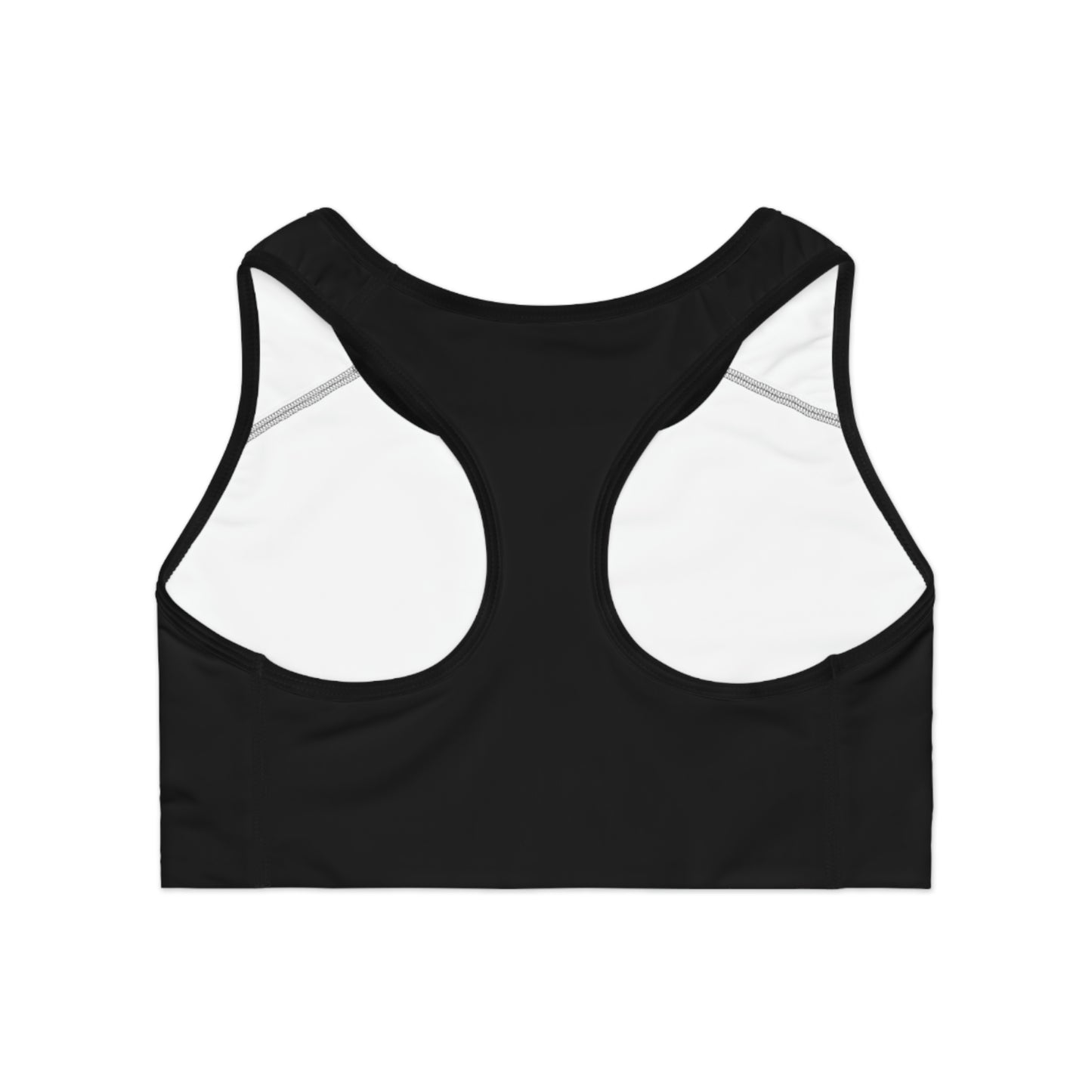 Sports Bra (AOP) Black