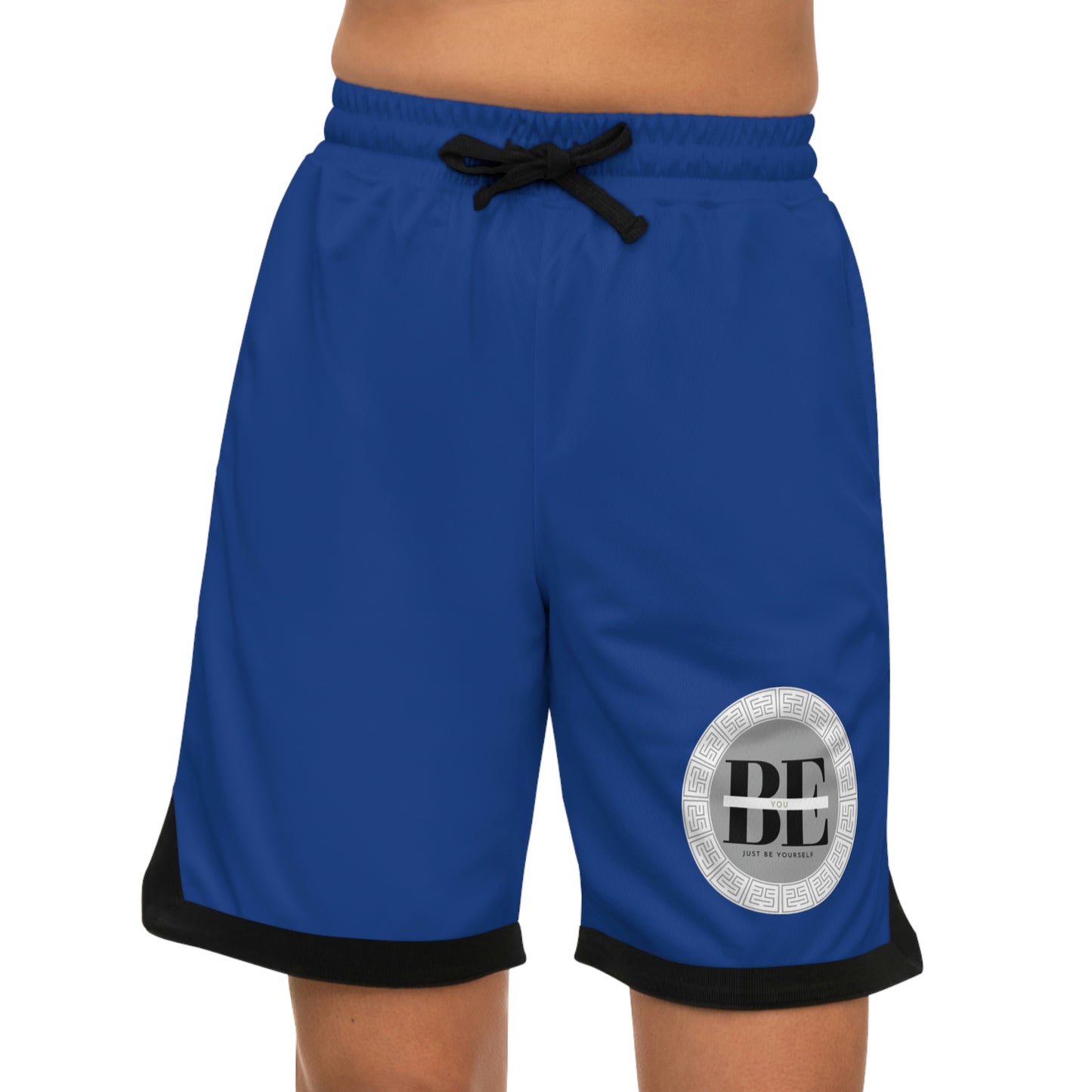 Basketball Rib Shorts (AOP) Bleu