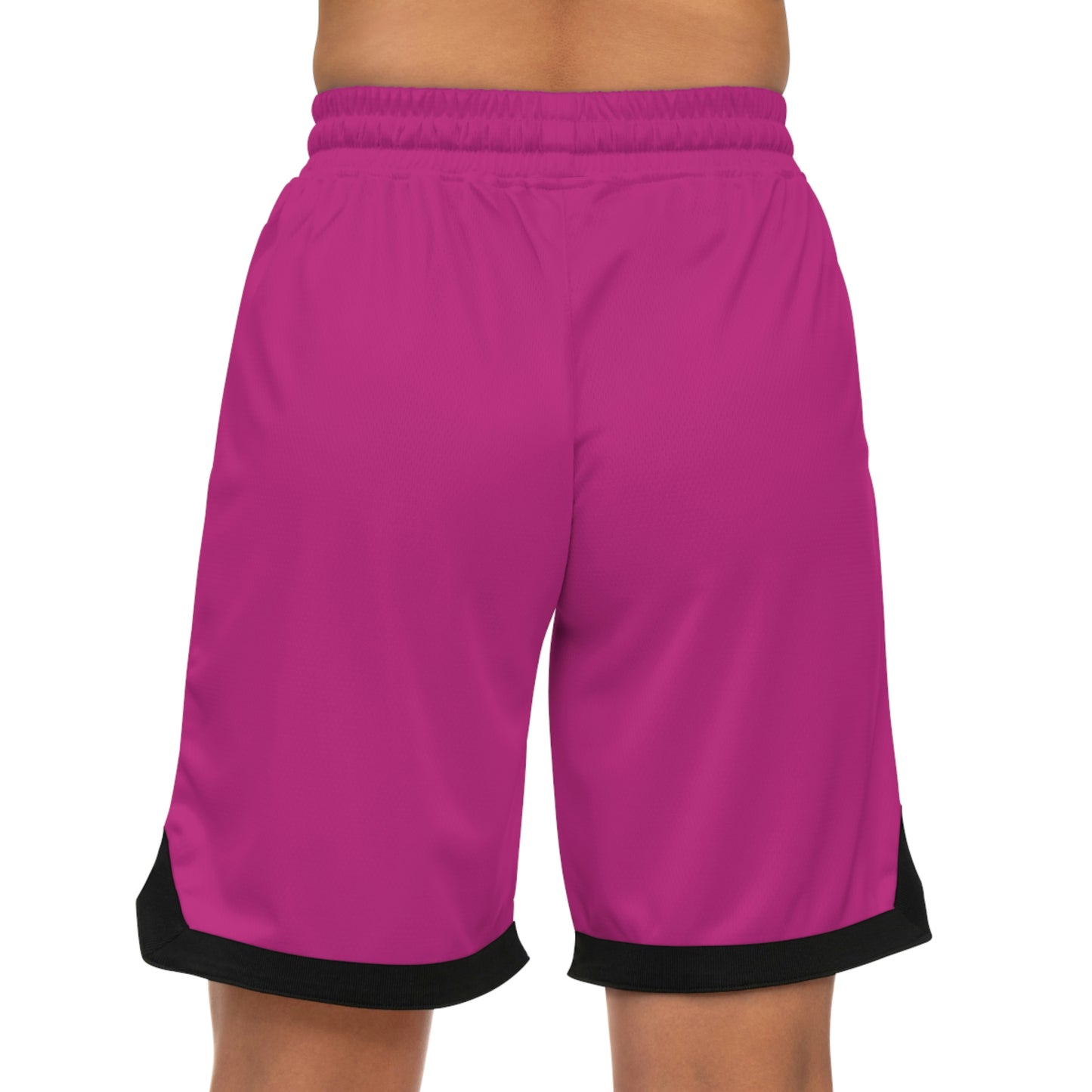 Basketball Rib Shorts (AOP) Pink