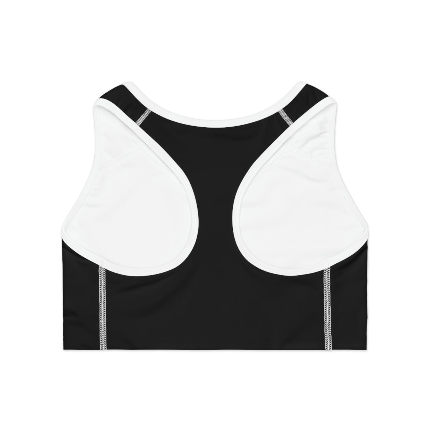 Sports Bra (AOP) Black